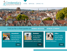 Tablet Screenshot of cinderellas-cleaning.co.uk